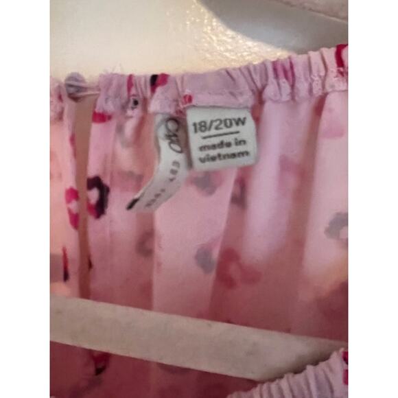 Cato - Sheer Pink Leopard Print Blouse (Size 18/20) - Picture 2 of 6